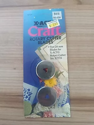 X-acto Hunt Rotary Cutter Blades 28mm Set Of 2 Vintage • $8.99
