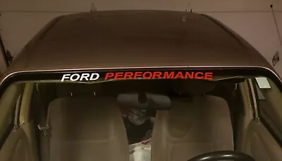 FITS:  FORD PERFORMANCE  Windshield Decal Ford Mustang GT Ranger Focus Maverick  • $9.99