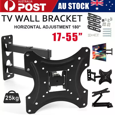 $17.49 • Buy 17-55  LCD LED TV Monitor Wall Mount VESA Bracket With Pivot/Swivel Arms & Tilt
