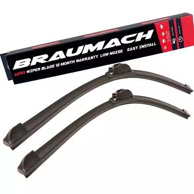 Braumach Front Wiper Blades Aero For Alfa Romeo GTV 916 Coupe 1998-2004 • $44.95