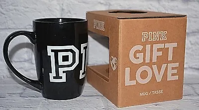 Victoria's Secret Pink Ceramic Coffee Tea Latte Mug Cup 16.9 Fl Oz Black Gift  • $14.99