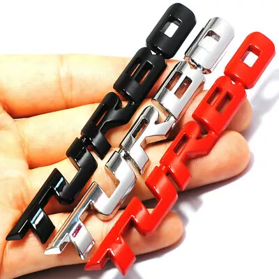 $6.99 • Buy Universal Metal Turbo Badge Emblem Car Auto Fender Trunk Tailgate Decal Sticker