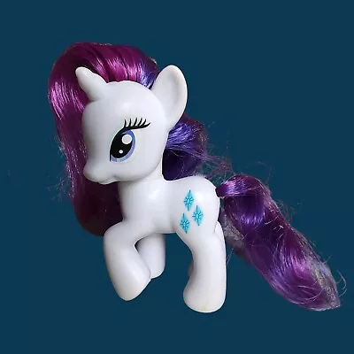 My Little Pony RARITY Unicorn G4 3” Figure Brushable Hair MLP FiM 2010 & 2 Clips • $14.95