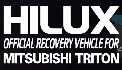 For HILUX 4x4 Ute Canopy Bullbar Funny Stickers RECOVERY 200mm • $6.90