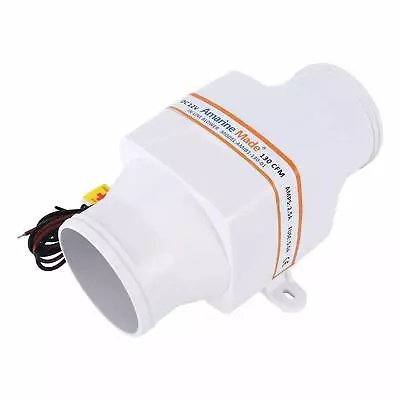 ‎Plastic‎ Air Blower Fan130 CFM Ventilation  Marine Boat 12V 3'' In Line Bilge • $29.99