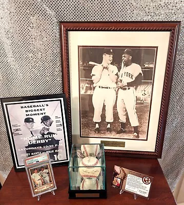 Managers Dream Package Mickey Mantle & Willie Mays Autographed Baseball & EXTRAS • $695