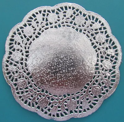 Paper Doilies Round Silver 19cm Pk 10 Great For Cardmaking Crafts Catering Etc • $7.10