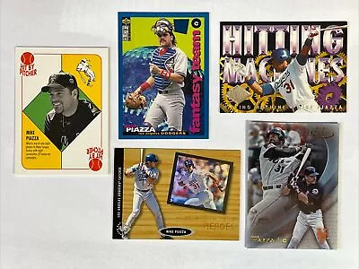 Mike Piazza Baseball Card Lot.  New York Mets. Los Angeles Dodgers Insert & Base • $3.49