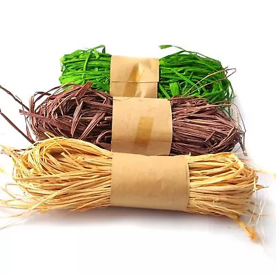 30g Bundles Of Natural Raffia Fibre Sisal String Rope • £3.29