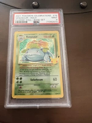 $17.80 • Buy Pokemon TCG Celebrations - Venusaur #15 Base Set Holo Rare - PSA 9 Fresh Slab✨