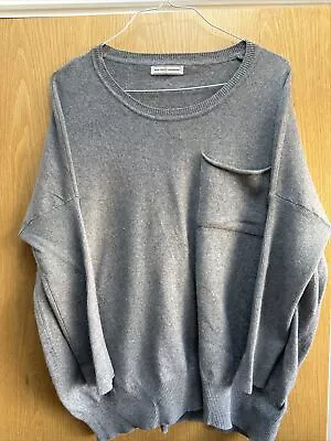 100% Cashmere Grey Jumper - XL - Mon Petit Cashmere Like N Peal • $24.86