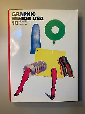 Vintage 1989 AIGA Graphic Design USA 10 First Edition Art Advertising Typography • $25