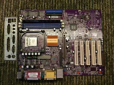 L4S5A/DX ECS Motherboard CPU Memory Combo - 2GHz P4 - 256MB RAM • $59.90