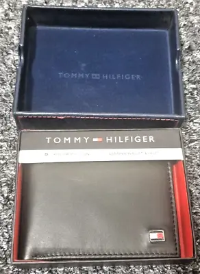 £16.99 • Buy Tommy Hilfiger Black Leather Wallet And Card Holder Gift Set (FAULTY BOX)
