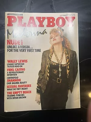 Usa Playboy Magazine September 1985 Featuring Madonna  Unlike A Virgin  • $125