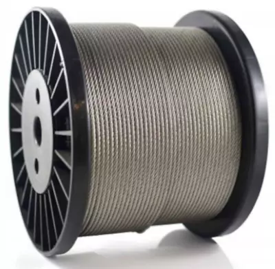 £1.25 • Buy 3,4,5,6,8mm  Steel Wire Rope Clear PVC Plastic Coated  Metal Cable Rigging 