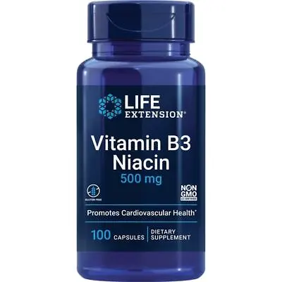 Life Extension Vitamin B3 Niacin 500 Mg 100 Caps • $6