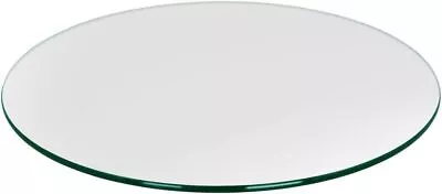 Round American Glass Table Top 3/8  Thick Pencil Polish • $386