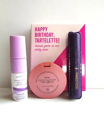 Tarte 3 Pc Mini Set Amazonian Clay 12-hr Blush Shape Tape Stay Spray Mascara • $33.95