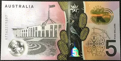 Banknote - 2016 Australian $5 Dollar Polymer Bank Note UNC • $7.76