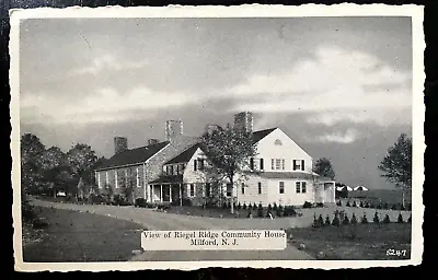 Vintage Postcard 1930's Riegel Ridge Community House (Center) Milford NJ • $9