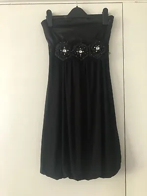 £10 • Buy Bay Trading Vintage Y2K Black Strapless Dress - UK Size 10