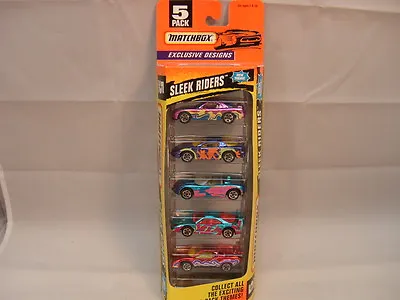 Matchbox Superfast Exclusive Designs Sleek Riders 5 Pack Gift Set New In Box • $9.99