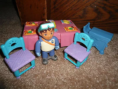 Fisher Price Dora The Explorer Doll Dollhouse Kitchen Table Room Lot • $13.95
