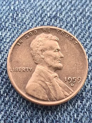 1959 D Lincoln Memorial Penny Brown • $200