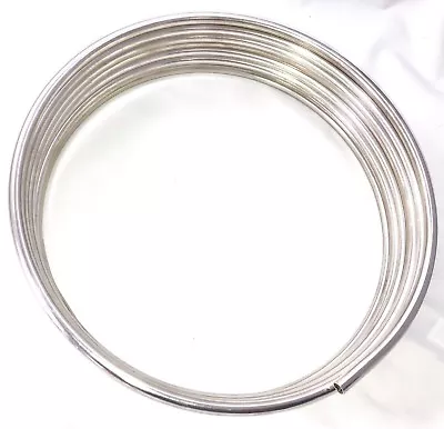 16 Ft Coil Of 3/8  Stainless Steel Fuel Tubing Grade 304 Made In USA • $42.95