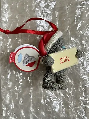 £2.49 • Buy Me To You Tatty Teddy Ellie Personalised Christmas Tree Resin Ornament BNWT