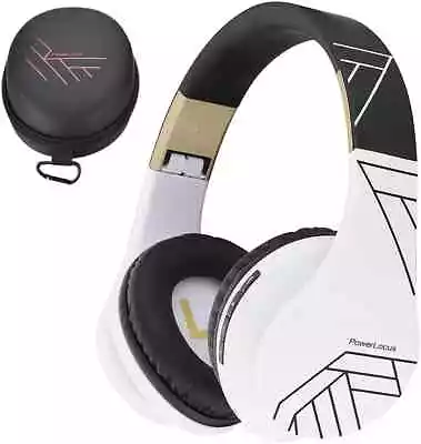 PowerLocus Bluetooth Over-Ear Headphones Wireless Stereo Foldable Headphones W • £33