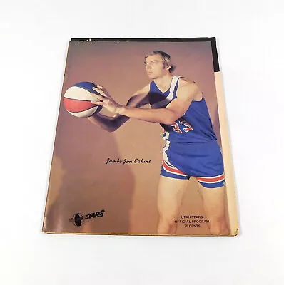 1974-75 Utah Stars Vs Denver Nuggets Game 4 ABA Basketball Playoff Program • $29.99