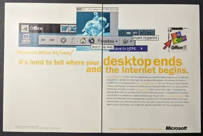 Microsoft Office 97 Professional Print Ad Poster Art PROMO Original Advert • $9.99