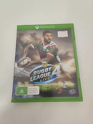 NRL RUGBY LEAGUE LIVE 4 Game Xbox One PAL Version NO Manual Adam Reynolds Cover. • $30