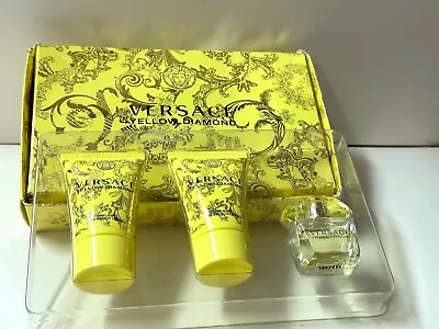 VERSACE Yellow Diamond  Pc Set EDT Splash  MINI  + Shower Gel + Body Lotion • $34.99