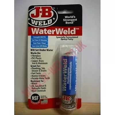 J-B Weld Repair Kit Putty - For Plastic Metal Oil Diesel And Petrol Tanks • £9.99