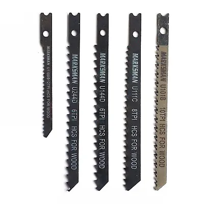 5 X JJB Jigsaw Blades Wood UT144D Fit Bosch Dewalt Hitachi Makita Black BD Shank • £3.18