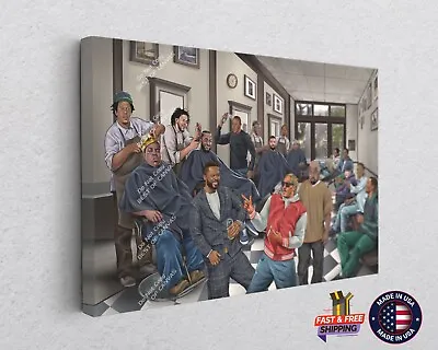 Barber Shop Rapper Artists Rap Hip Hop Music Canvas Décor Art Print Painting • $853.14