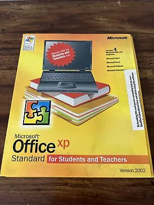 Microsoft  Office Xp Standard For Students And Teachers 2002 Version For Windows • $8.09