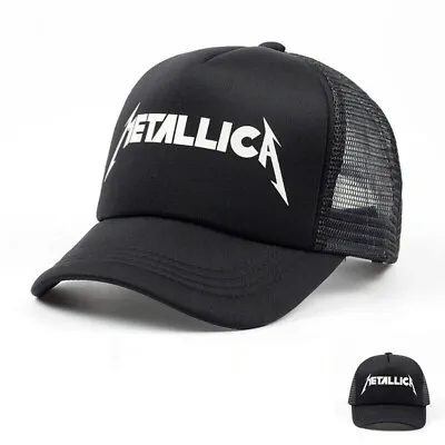 £5.98 • Buy Black METALLICA Baseball Cap Fashion Paint Logo Souvenir Polyester Net Hat Gift