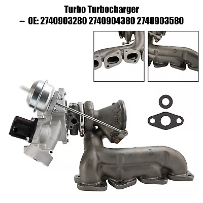 Turbo Turbocharger Fits Mercedes-Benz C300 C350e E300 GLC300 SLC300 2740904380 • $429.71