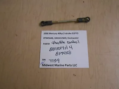 881227A 4 817428 Mercury 2000 40hp ELPTO 2S Outboard Throttle Control T139 • $34.99