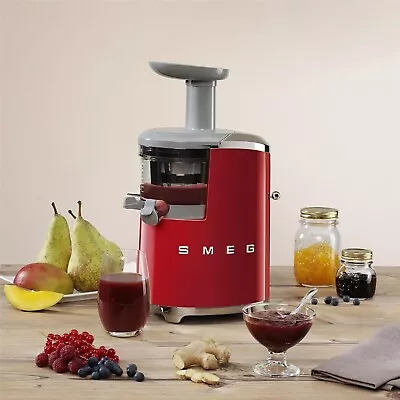 SMEG 50's Retro Style SJF01RDUK Juicer Machine Juice Press - Red (New Sealed) • £270