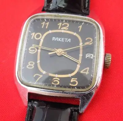 £70.80 • Buy RARE Raketa Wrist Watch Vintage Soviet Russian USSR Mechanical Wristwatch Strap
