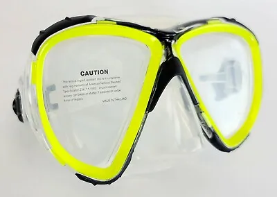 NEW $60 Dacor DL Scuba Swim Mask Imported By Mares Diving Yellow Snorkeling • $4.99