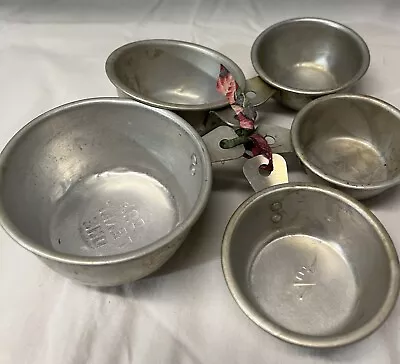 Vtg 5 Aluminum Measuring Cups • $10.95