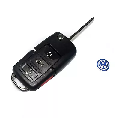 Volkswagen Flip Key Fob Shell Replacement Case Kit | VW Golf Jetta Beetle Passat • $15.87