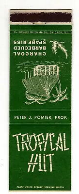 TROPICAL HUT Matchbook Matchcover - CHICAGO ILLINOIS - TIKI • $3.99