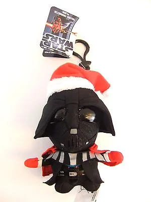 Star Wars Santa Darth Vader 4  Talking Plush With Clip New Great Gift Christmas • £8.99